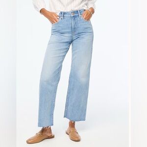 J.Crew Factory Wide Leg Cropped Jean All Day Stretch 33